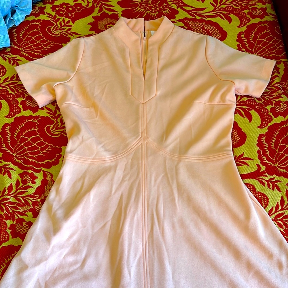 Baby pink mod dress